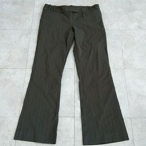 The Limited Drew Fit Green Striped Pants Size 8